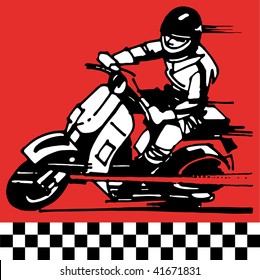 Scooter vector illustration