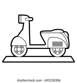 scooter vector illustration