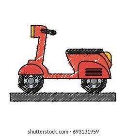 scooter vector illustration