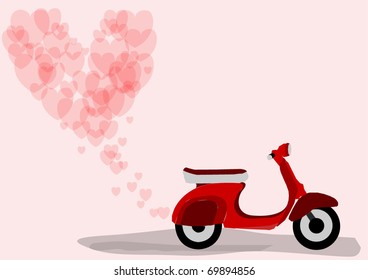 Scooter vector illustration