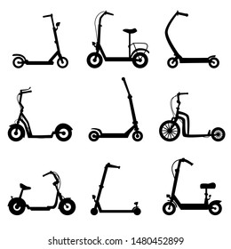scooter vector illustration on a white isolated background