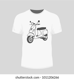 Scooter vector image