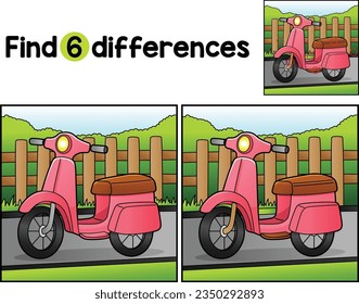 Scooter Vehicle Find The Differences