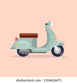 Scooter vintage style. Vector illustration