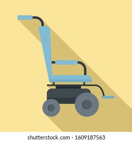 Scooter wheelchair icon. Flat illustration of scooter wheelchair vector icon for web design