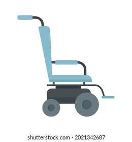 Scooter wheelchair icon. Flat illustration of scooter wheelchair vector icon isolated on white background