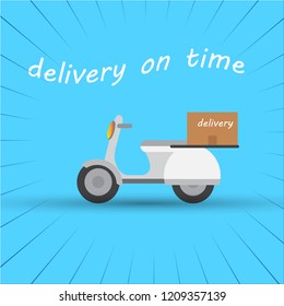 Scooters to deliver goods on time.