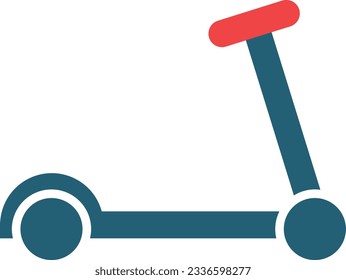 Scootie Glyph Two Color Icon For Personal And Commercial Use.
