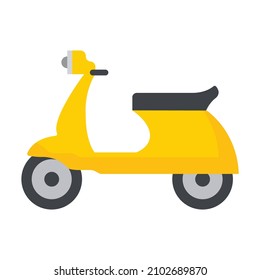 Scooty  Flat vector icon which can easily modify or edit 