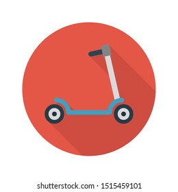 scooty glyph flat vector icon