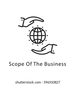 Scope of the Business Vector Line Icon