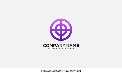 scope design company logo gradient vector
