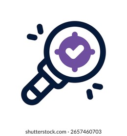Icono de duotono de alcance. Icono de Vector elegante y moderno para Sitios web, App móviles, materiales de marketing y diseño corporativo. Totalmente escalable y listo para usar.