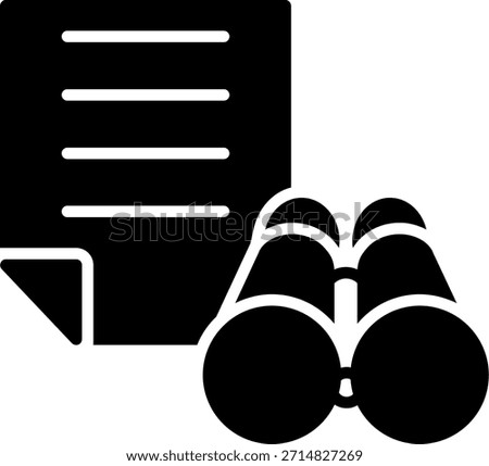 Scope Glyph Style Icon Design