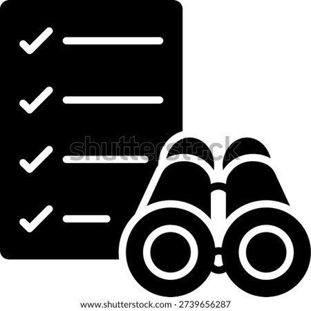 Scope Glyph Vector Icon Design