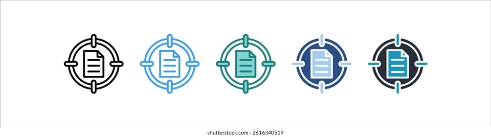 Scope Icon In Different Style Vector