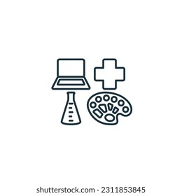 Icono de ámbito. Signo monocromo simple de la colección de rendimiento. Icono de ámbito para logotipo, plantillas, diseño web e infografías.