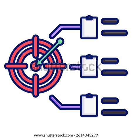 Scope icon represented by Scope symbol Lineal Color style.