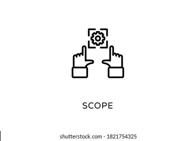 Scope icon in vector. Logotype