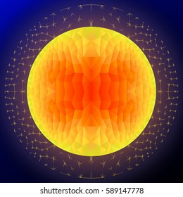 The scope ranges from bright yellow color on background grid of 