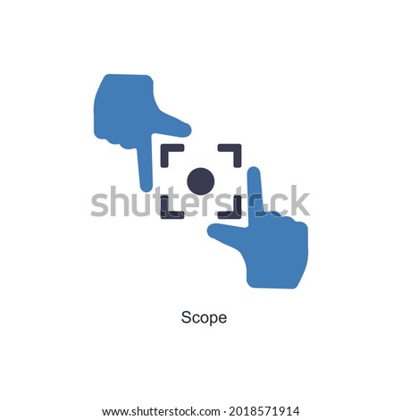 Scope or Target Icon Concept