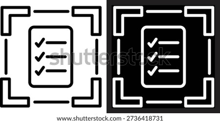 scope Two-tone version in black and white background