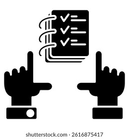 Scoping icon represented by Scoping symbol Black Filled style.