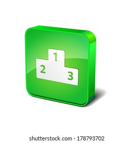 Score 3d Rounded Corner Green Vector Icon Button