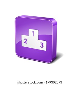 Score 3d Rounded Corner Violet Vector Icon Button
