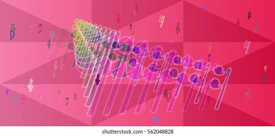 score background art