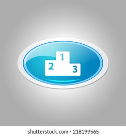 Score Board Elliptical Vector Blue Web Icon Button
