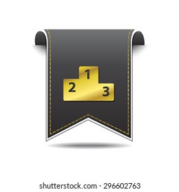 Score Board golden Vector Icon Design