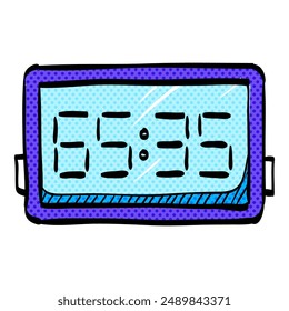 Score board halftone icon hand drawn color vector illustration