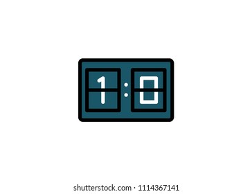 Score board icon, filled line icon