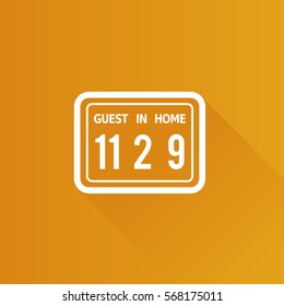Score board icon in Metro user interface color style. Sport technology