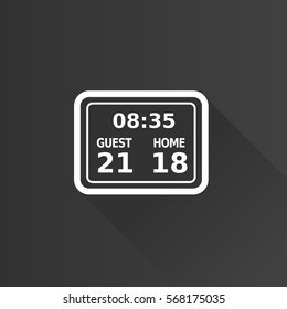 Score board icon in Metro user interface color style. Sport technology