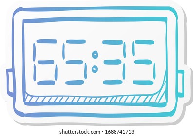 Score board icon in sticker color style. Basketball game playing match tournament
