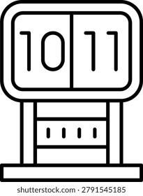 Score Board Icon Vector Element line icon design vector icons
