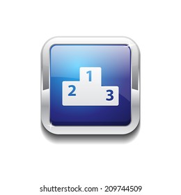 Score Board Rounded Corner Vector Blue Web Icon Button