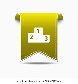 Score Board Yellow Vector Icon Design