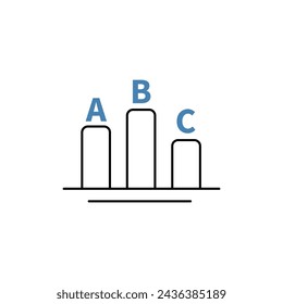 score concept line icon. Simple element illustration. score concept outline symbol design.