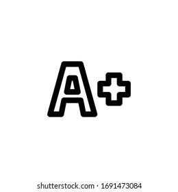 Score Education Outline Icon Vector Illustration
