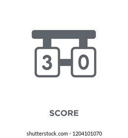 Score icon. Score design concept from Arcade collection. Simple element vector illustration on white background.