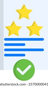 Score Icon Flat Vector Illustration