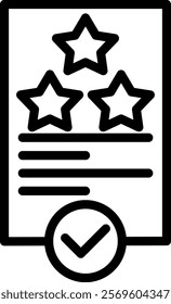 Score Icon Line Vector Illustration