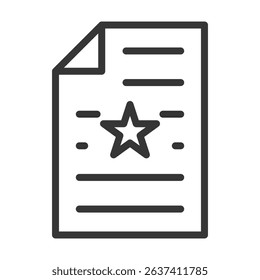 Score Icon Lineal Style Vector Illustration