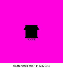 score icon sign signifier vector