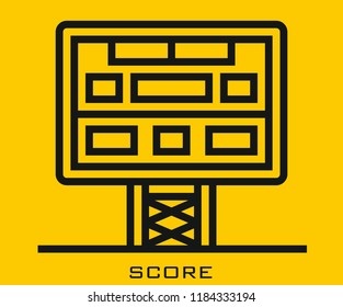 Score icon signs