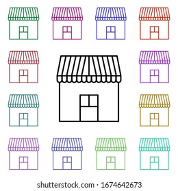 score multi color style icon. Simple thin line, outline vector of online shopping icons for ui and ux, website or mobile application