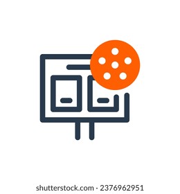Score Precision in Pickleball Vector Icon Illustration